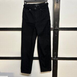 Ted Baker "Ursi" Black Straight Leg Jeans, Size 25, Five Pockets